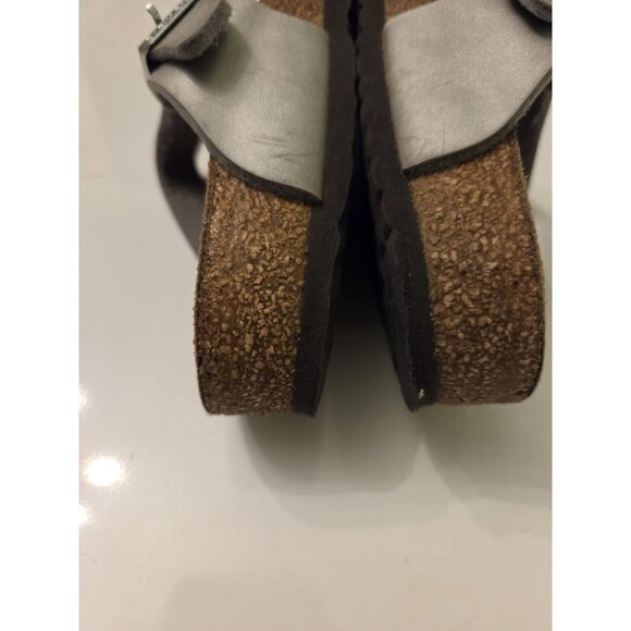 BIRKENSTOCK Youth Girls Gizeh Thong Birko-Flor Sandals Silver 30 Size US 12 12.5 - Picture 10 of 16